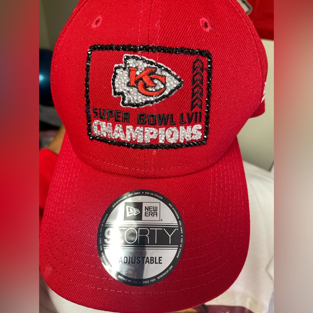 Kansas City Chiefs blinged out hat.